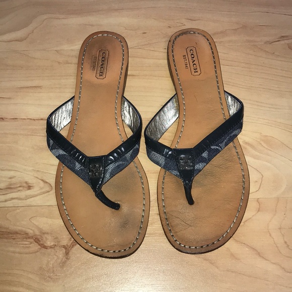 coach slip on slippers